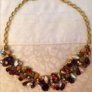 J. Crew multicolored stone statement necklace