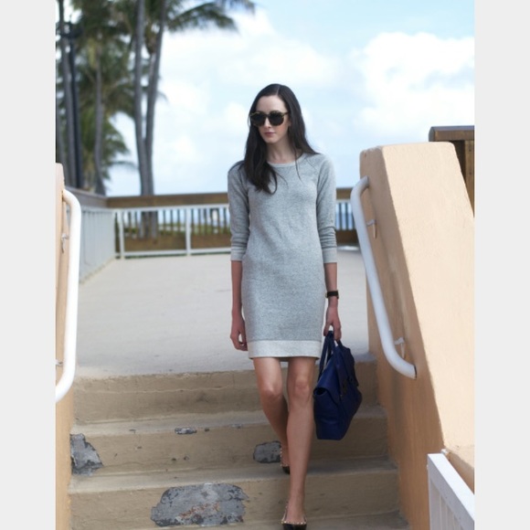 j crew sweatshirt dress