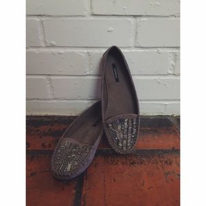 Forever 21 Beaded Moccasin Flats - Size 6.5