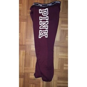 Victoria's Secret burgundy sweats