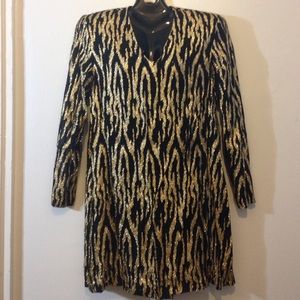 Libra black & gold sparkle dress  8