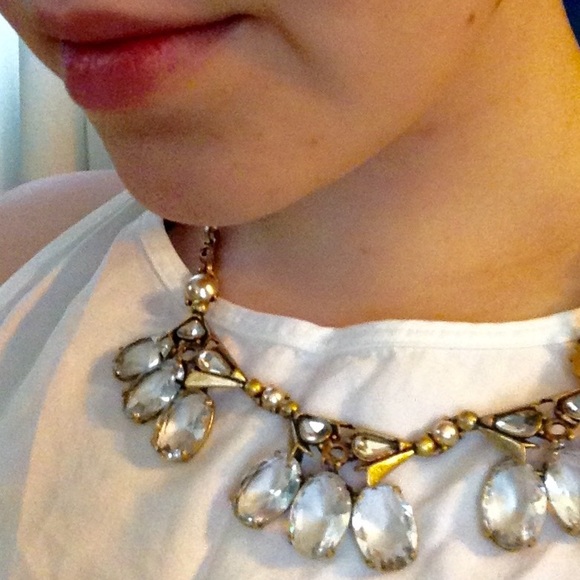 J. Crew crystals and pearls necklace - Picture 3 of 4