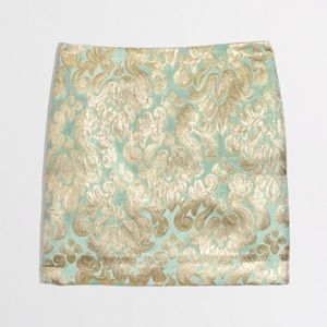 J. Crew Factory Metallic Brocade Mini