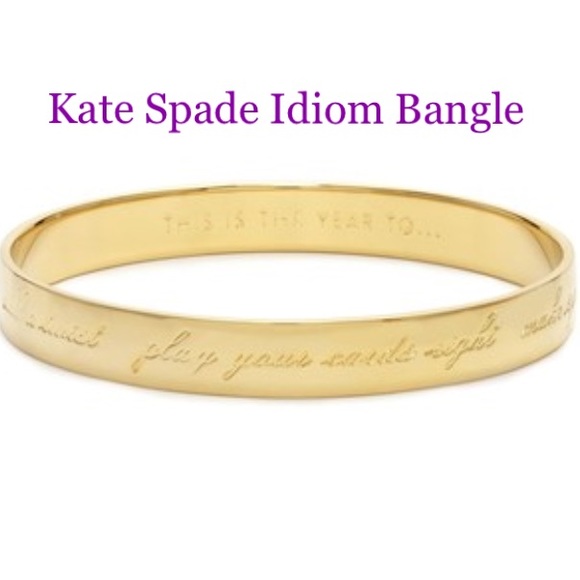 SALE! Kate Spade "This Is The Year" Idiom Bracelet