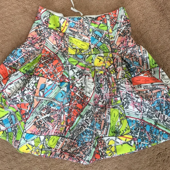 Anthropologie Dresses & Skirts - RARE AnthropologiE Paris street map skirt 0