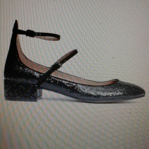 ISO  low - heeled glitter HM shoes