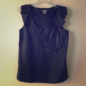 Ann Taylor 💯% Silk Sleeveless Blouse in Black