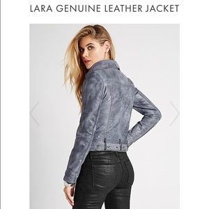 GUESS Lara leather jacket 54% off original price