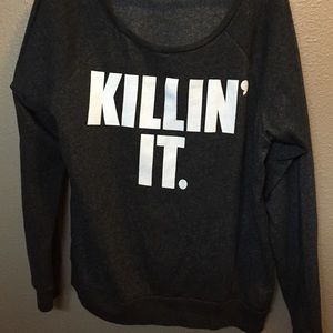 Killin it crew sweater large