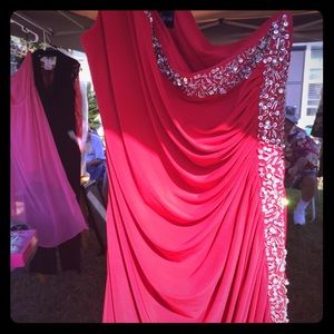 Glamorous ball gown.