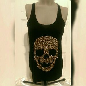 ❌❌Black top leopard printed skeleton❌❌SOLD