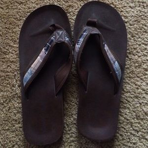 Brown men's flip flops!