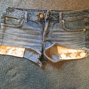 American eagle shorts with Starts design