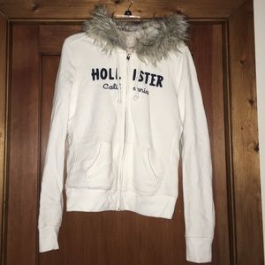 Hollister Fur Jacket / Zip Up