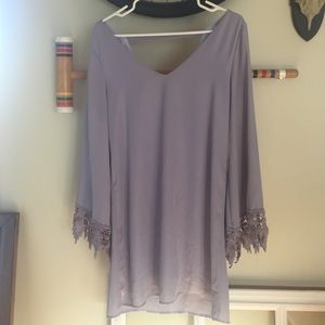 Purple tunic dress size medium