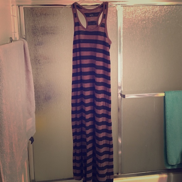 Razor back maxi dress