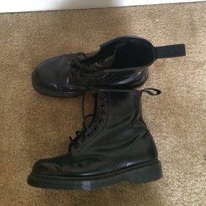All black Doc Martens