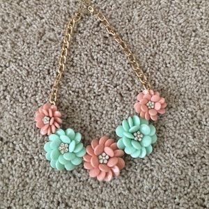 J Crew inspired flower necklace