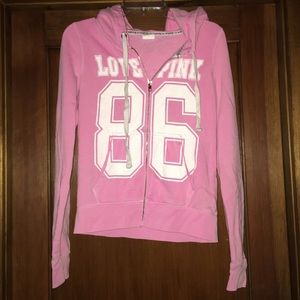 Love Pink Victoria's Secret Sweatshirt Zip Up