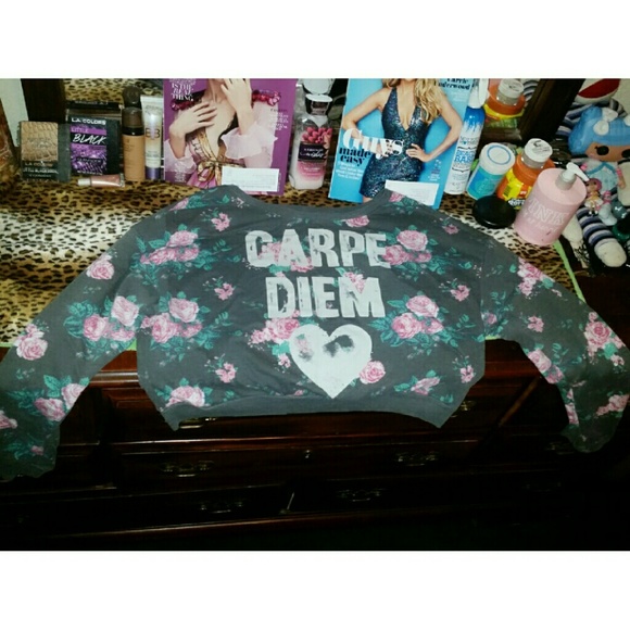 Distressed Crop Top (Kohl's)