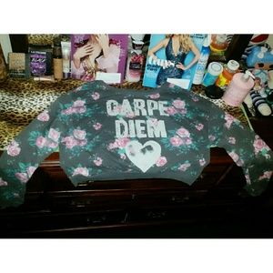 Distressed Crop Top (Kohl's)