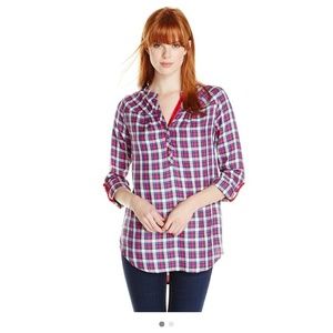 C&C California Hi-Lo Tunic W Shirring, Small ~ NWT