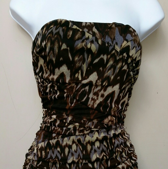 Beautiful, Animal print halter mini dress.