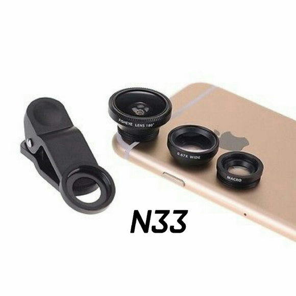 Black 3 in1 Fish Eye + Wide Angle iPhone? - Picture 1 of 2