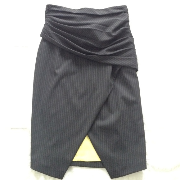 Black Halo Dresses & Skirts - Black Halo, Sexy, Pin-Striped Skirt