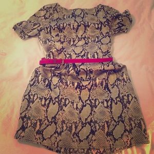 Snake print tunic dress- donated to goodwill