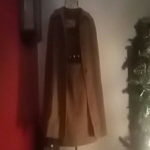 Vintage winter cape and skirt set