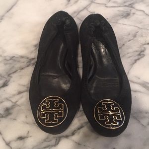Tory Burch Black Flats