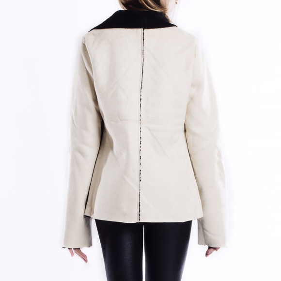 LOWEST Faux Suede Shearling Lined Jacket - Picture 2 of 4