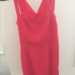 Red cocktail dress