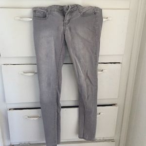 Skinny gray jeans