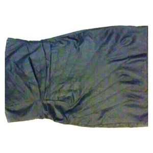 Black Strapless Snake-print Dress