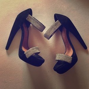Jeffrey Campbell Black Suede Heels