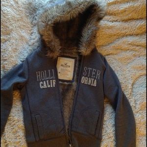 Fur Lined Hollister Sweatshirt