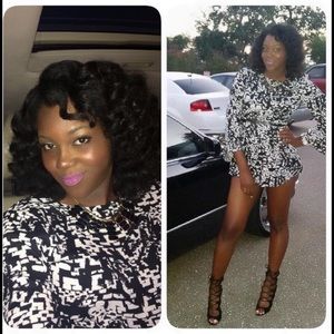 Black and white Playsuit