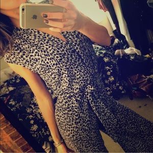 Michael Kors black/white snow leopard jumpsuit szS