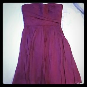 J. Crew strapless sweetheart chiffon dress