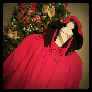 {Forecaster, 2X/XXL} RED Hooded Winter Coat