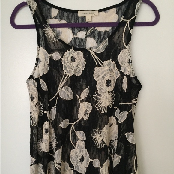 Painted Threads lace tank top