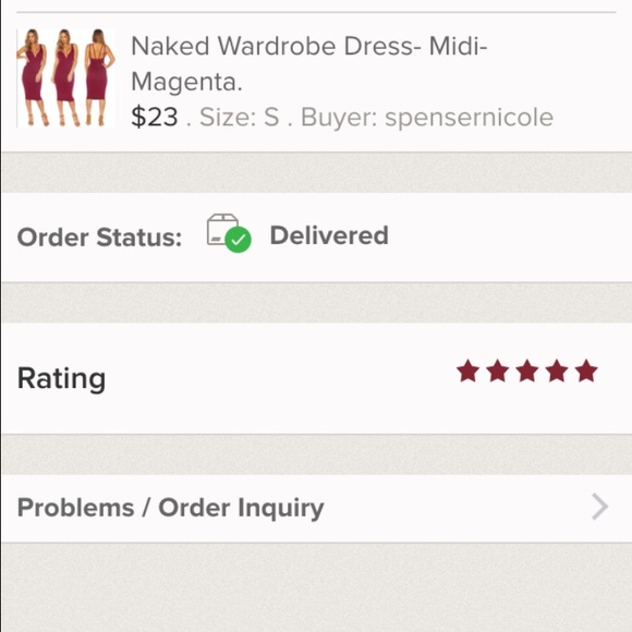 ⭐️⭐️⭐️⭐️⭐️Magenta Midi Dress