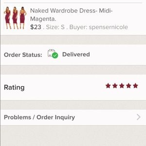 ⭐️⭐️⭐️⭐️⭐️Magenta Midi Dress