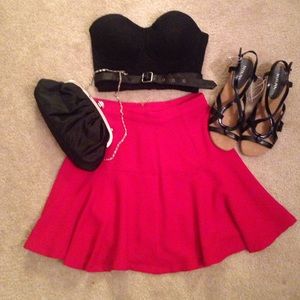Guess strapless crop top.