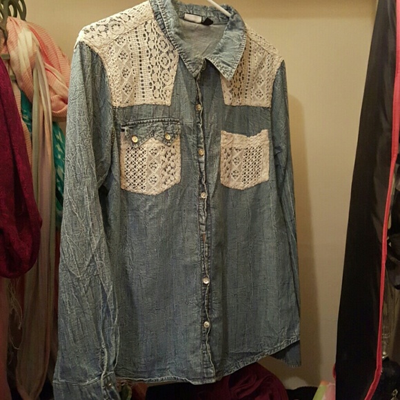 **Sale today only** crochet detail blouse