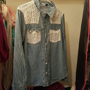 **Sale today only** crochet detail blouse