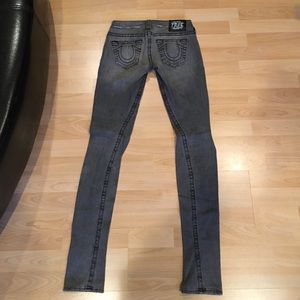 TRUE RELIGION grey skinny jeans