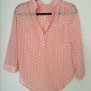 Pink & White Love Culture Blouse - Size S